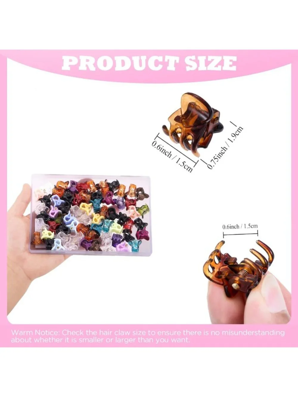 72 Pcs Mini Hair Claw Clips for Women & Girls - Cute Small Hair Accessories